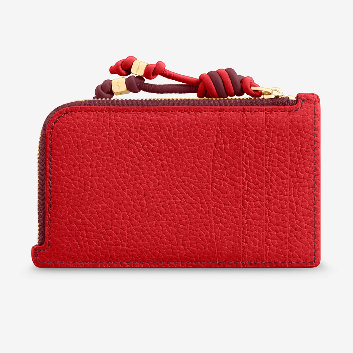 The Zip Card Holder - Pomegranate Plum - Image 3