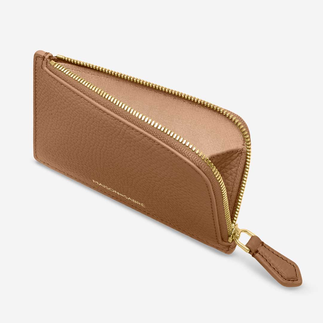 The Zip Card Holder - Sandstone Brown - Image 3