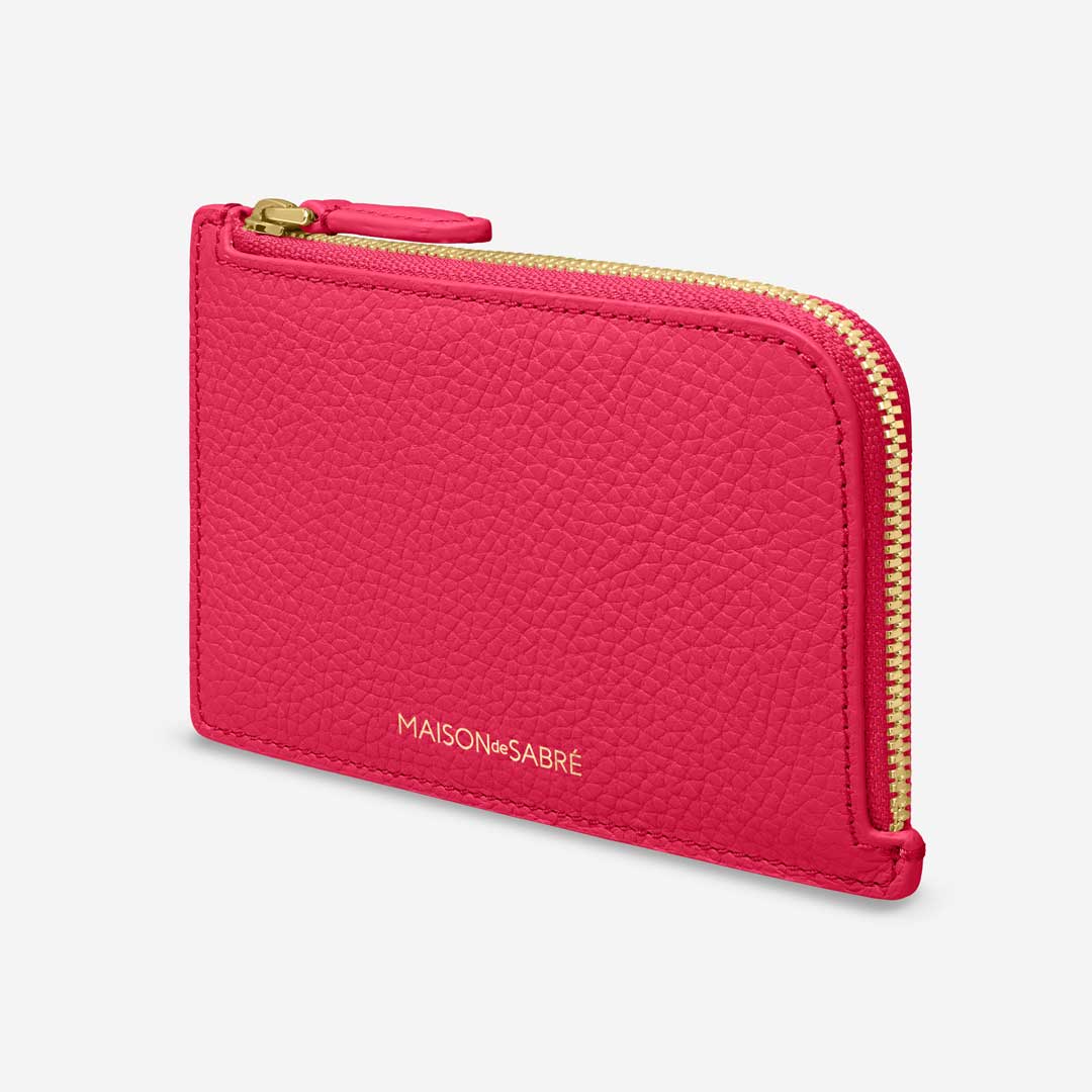 The Zip Card Holder - Shibuya Fuchsia - Image 4
