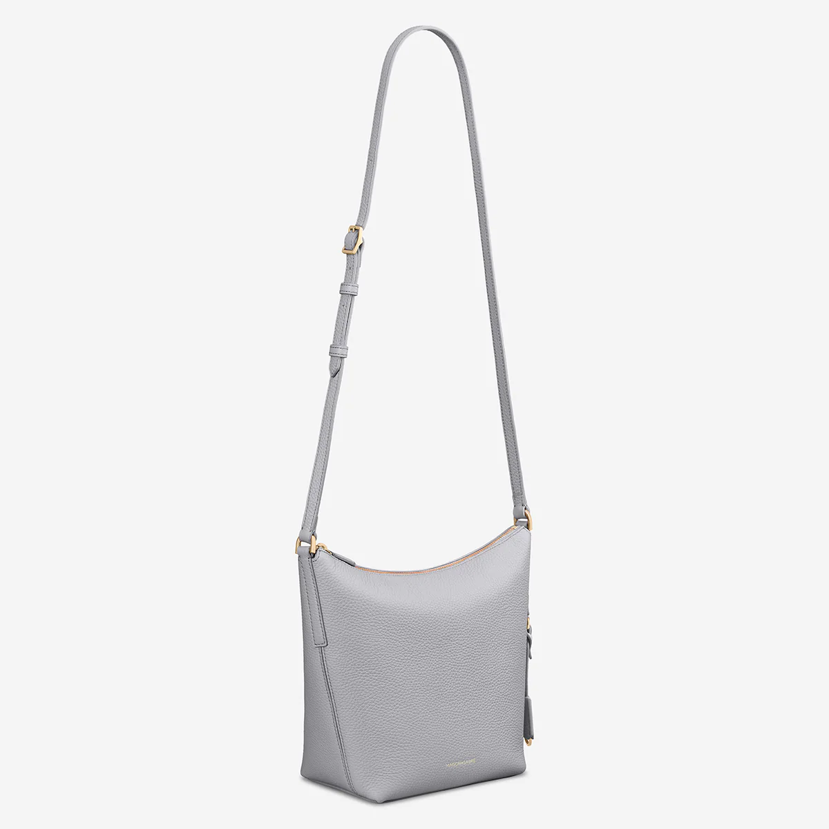The Zipped Bucket Bag - Dove Grey - Image 11