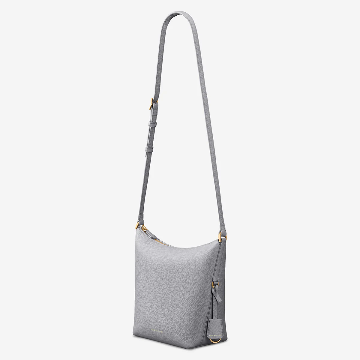 The Zipped Bucket Bag - Dove Grey - Image 6