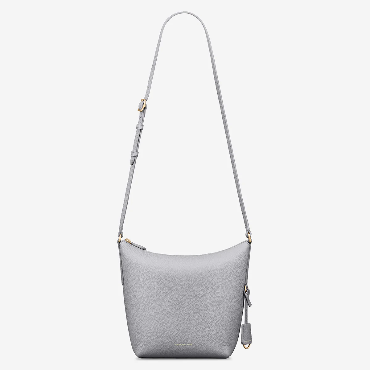 The Zipped Bucket Bag - Dove Grey - Image 7