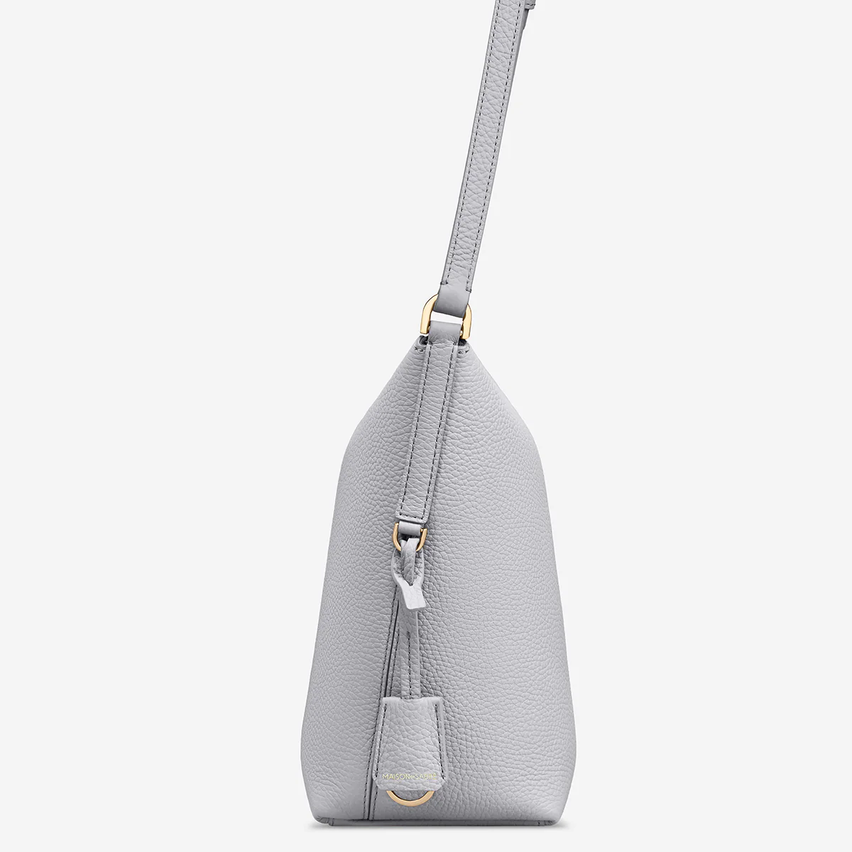 The Zipped Bucket Bag - Dove Grey - Image 8