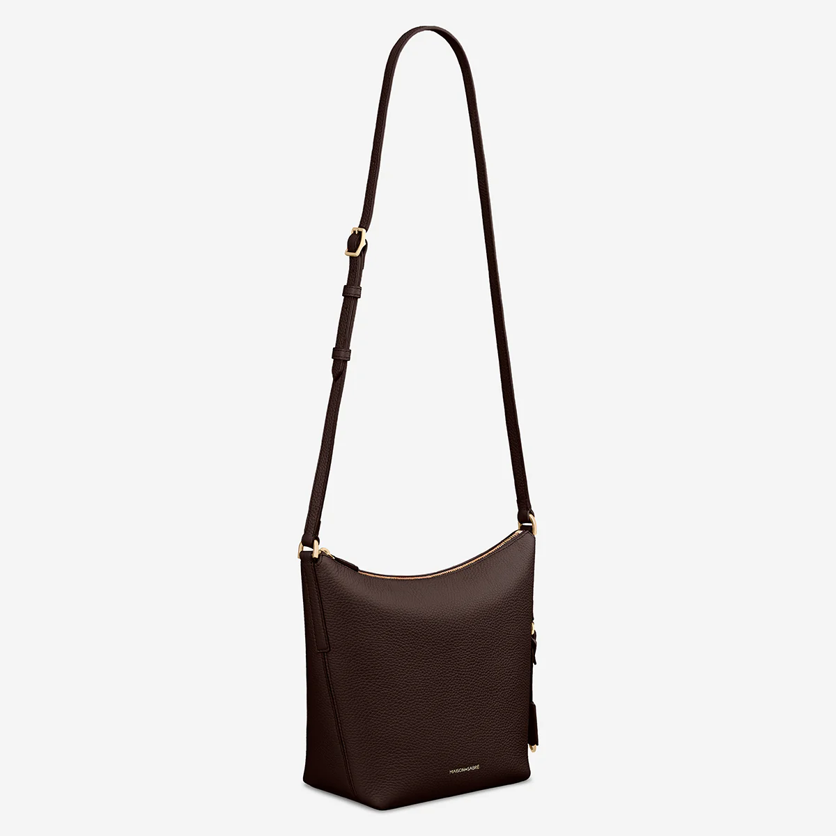 The Zipped Bucket Bag - Espresso Brown - Image 11