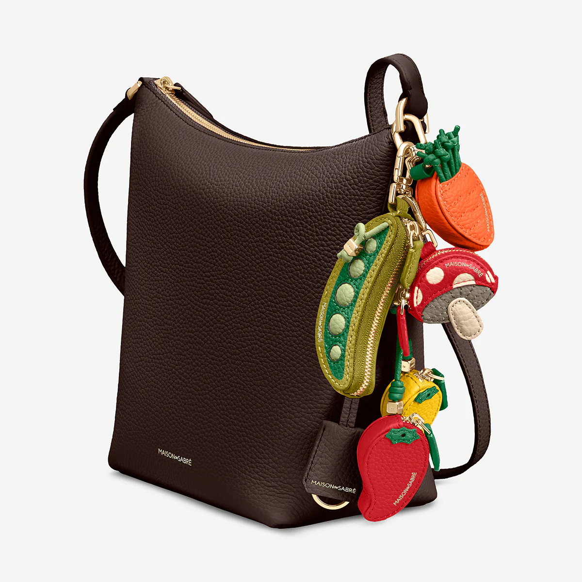 The Zipped Bucket Bag - Espresso Brown - Image 4