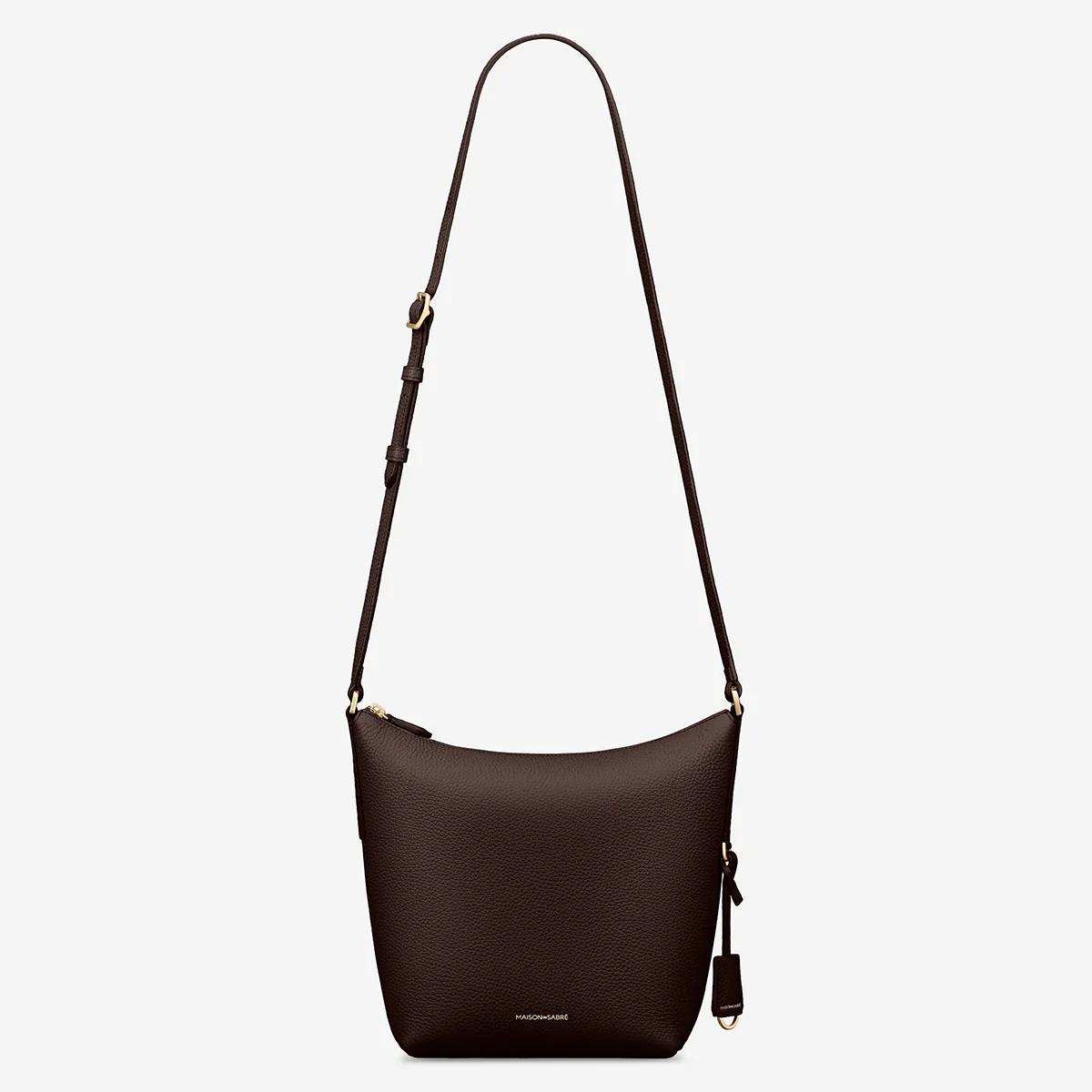 The Zipped Bucket Bag - Espresso Brown - Image 7