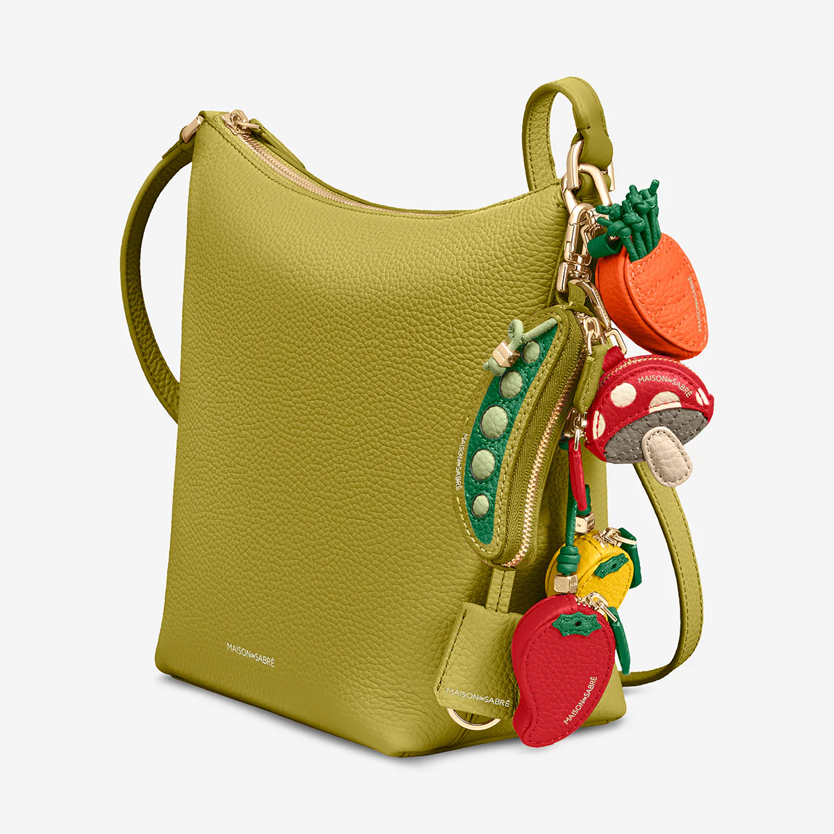 The Zipped Bucket Bag - Martini Green - Image 4