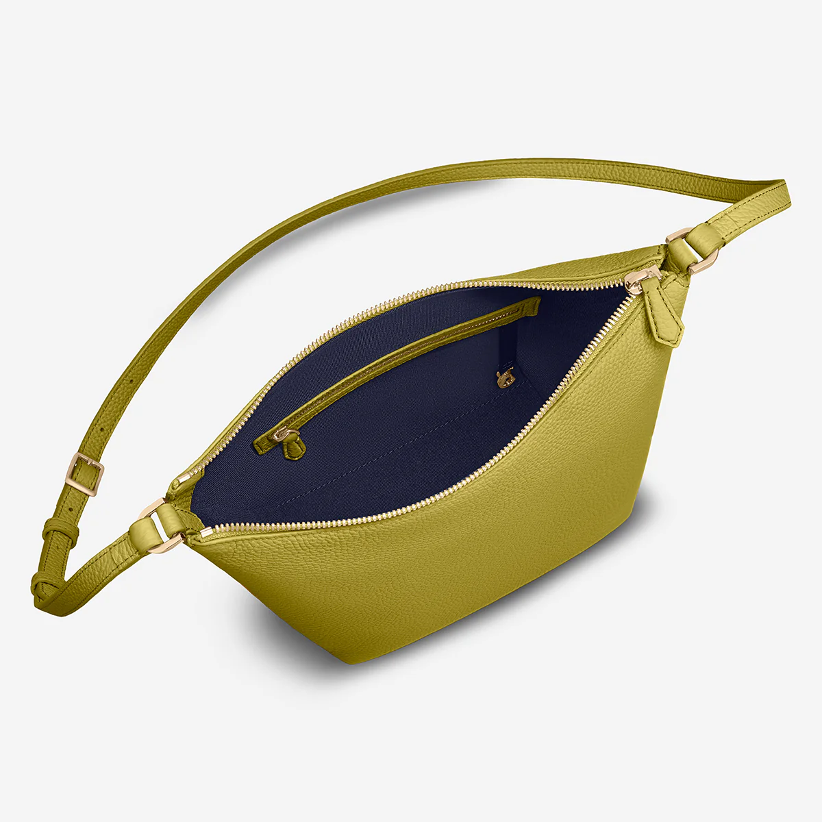 The Zipped Bucket Bag - Martini Green - Image 5