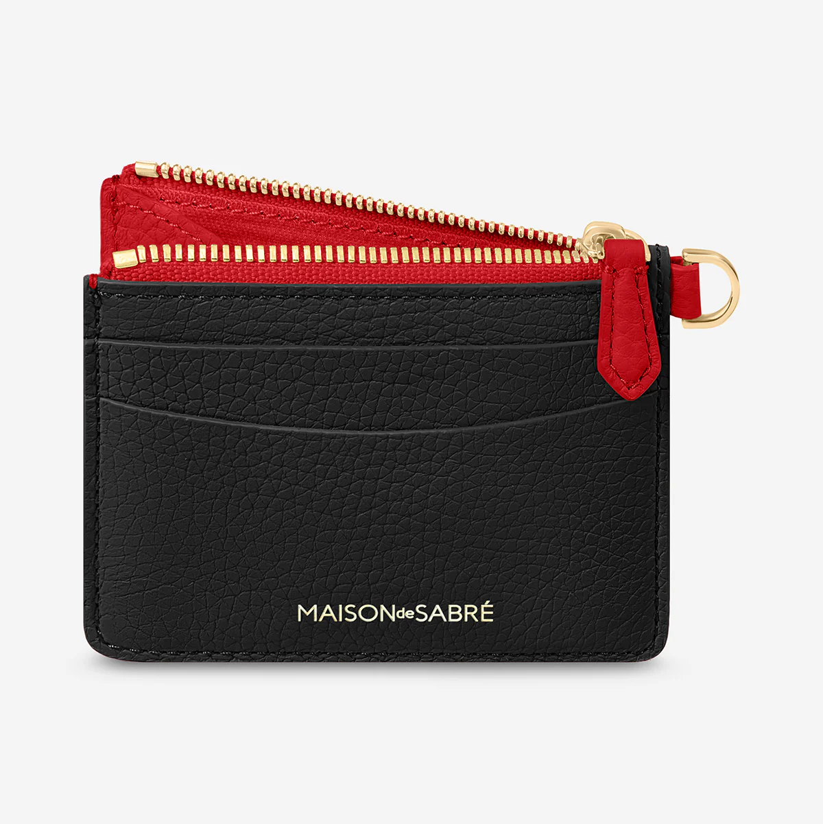 The Zipped Card Pouch - Rouge Noir - Image 3