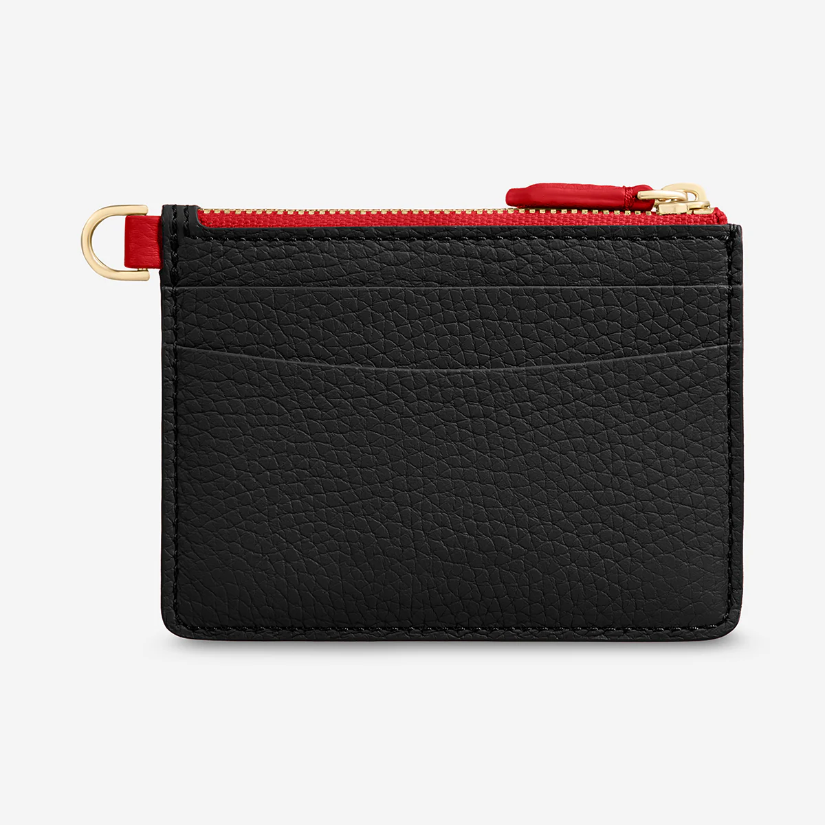 The Zipped Card Pouch - Rouge Noir - Image 4