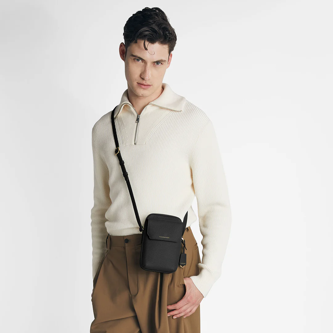 The Zipped Phone Pouch - Black Caviar - Image 3