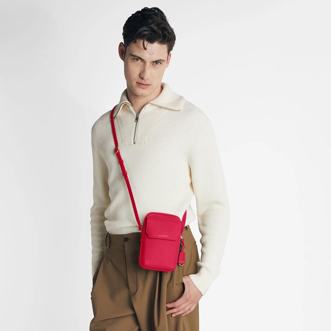 The Zipped Phone Pouch - Shibuya Fuchsia - Image 3