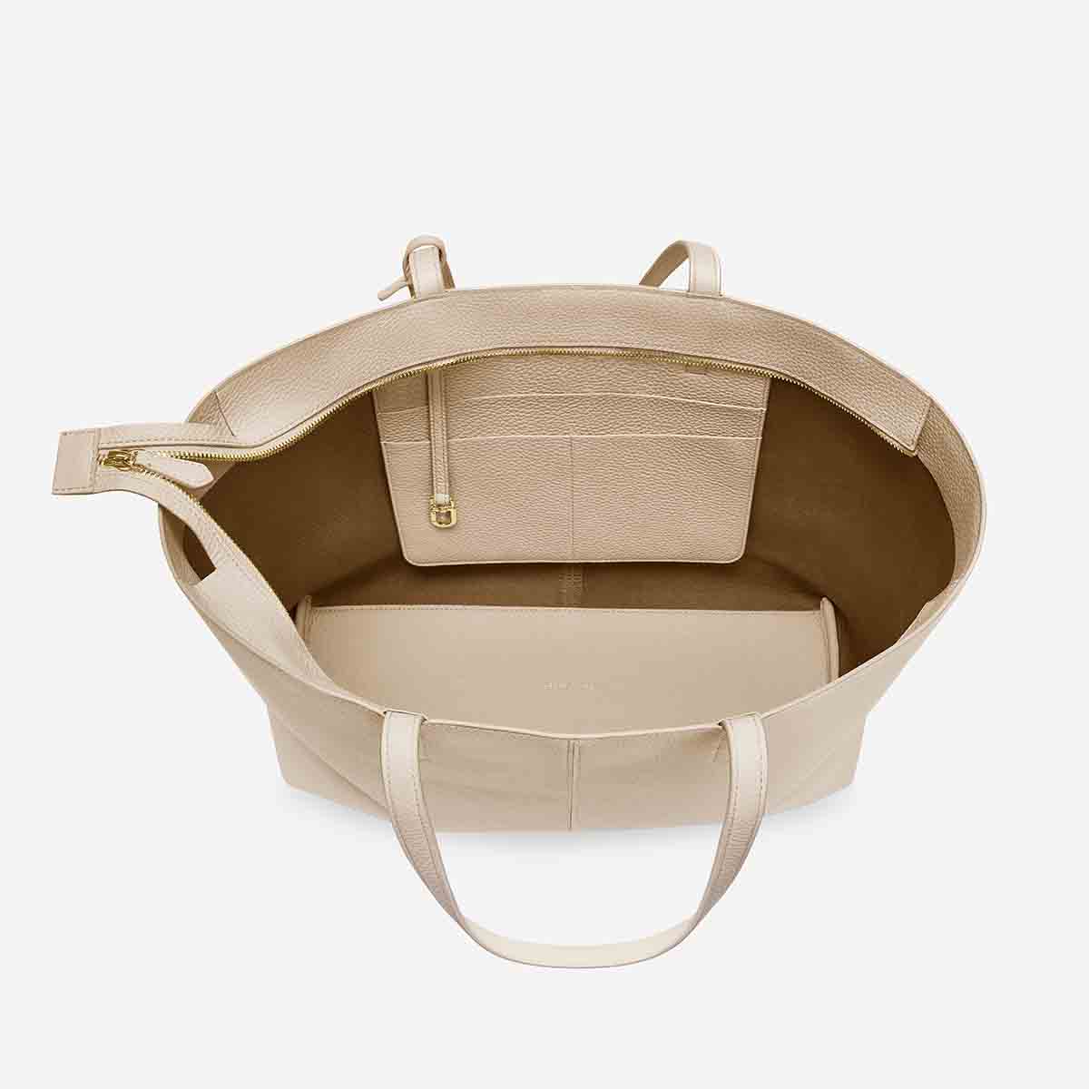 The Zipped Soft Tote - Saharan Nude - Image 5