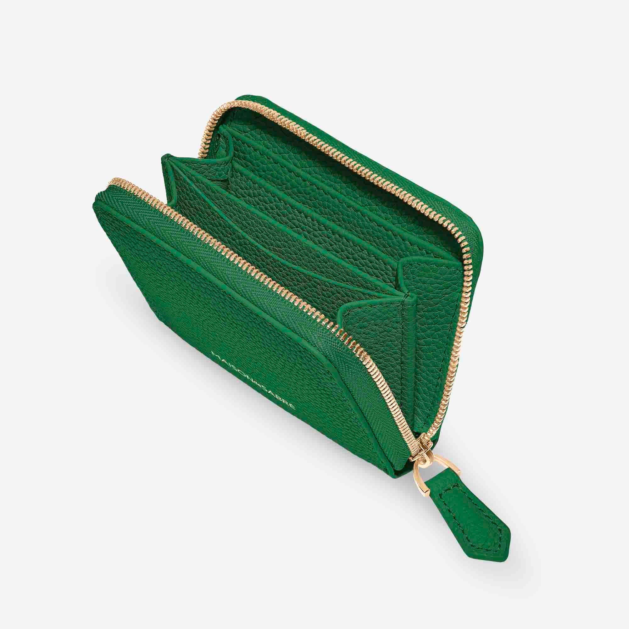 Zipped Wallet - Emerald Green - Image 4